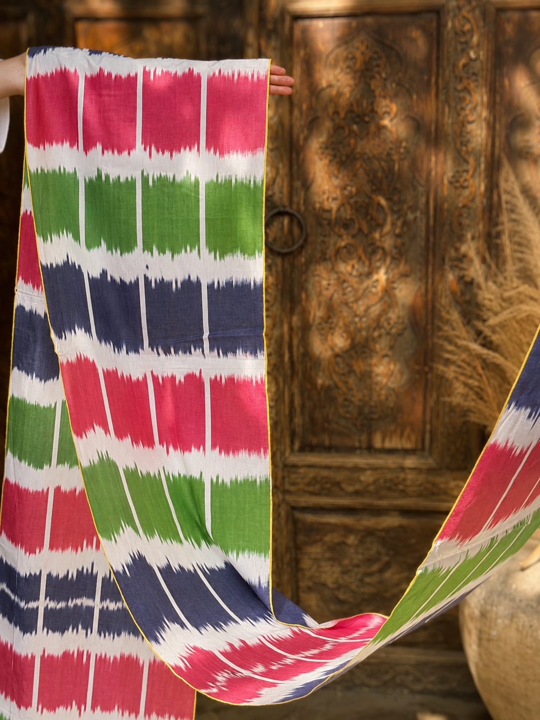 Ready ikat textile detail