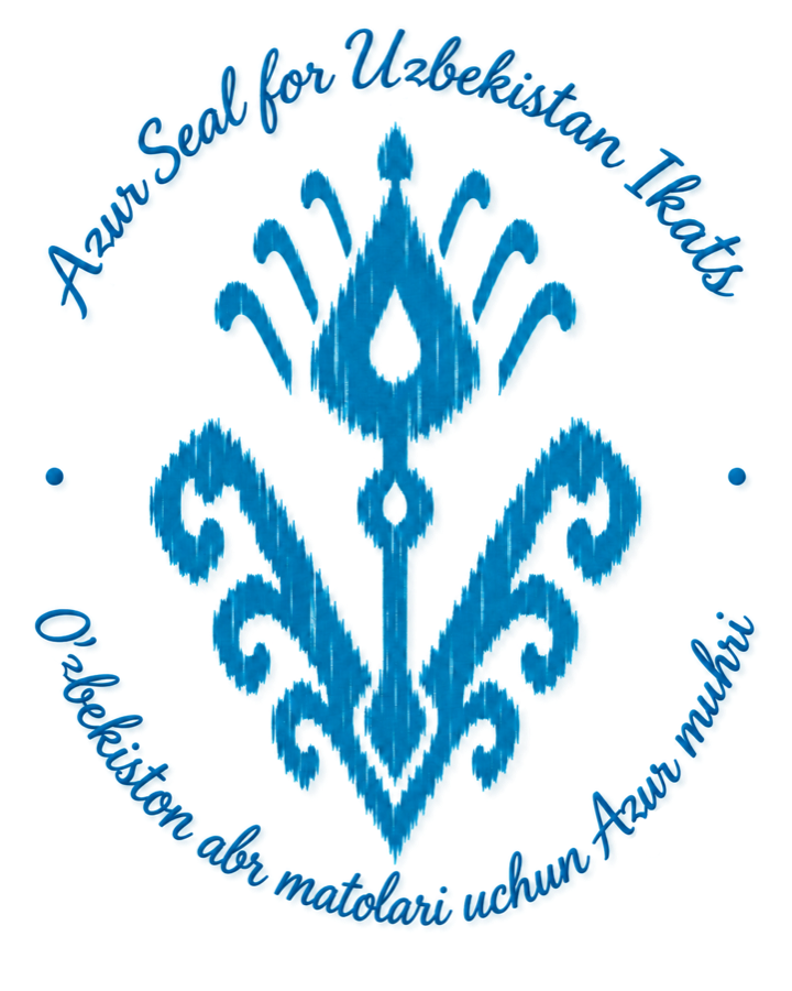 Azur Seal for Uzbekistan Ikats / O'zbekiston abr matolari uchun Azur muhri
