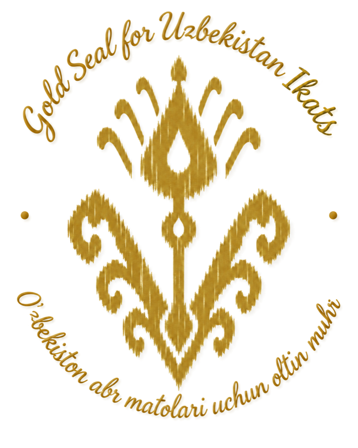 Gold Seal for Uzbekistan Ikats / O'zbekiston abr matolari uchun oltin muhr